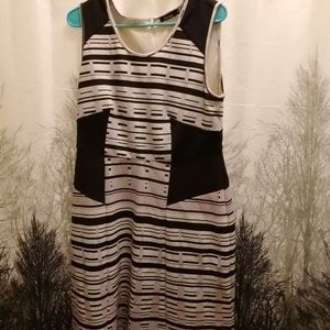 Jete black,white,lavender dress